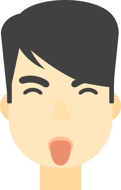 轻蔑的人伸出舌头图片下载