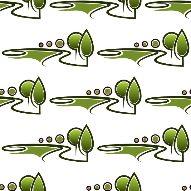 抽象的公园小巷无缝格局图片下载