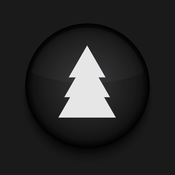 黑色圆圈图标Eps10图片下载