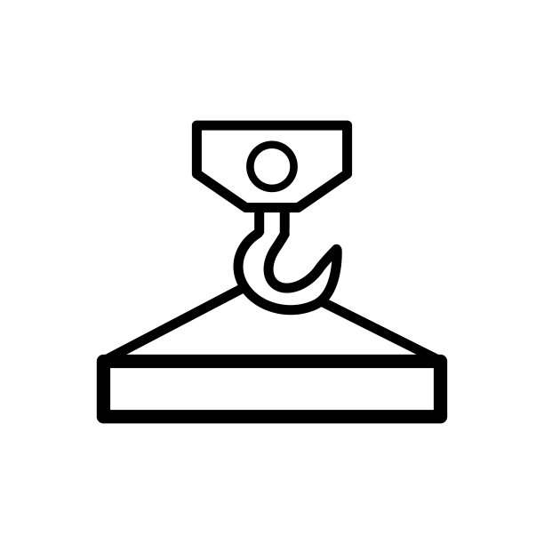 起重机图标平面矢量模板设计流行图片下载