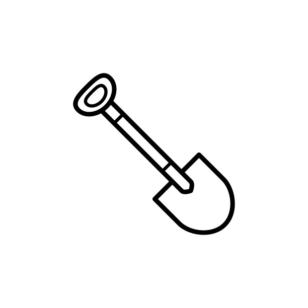 铲子图标平面矢量模板设计流行图片下载