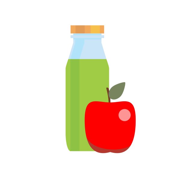 一瓶苹果苹果汁图片下载