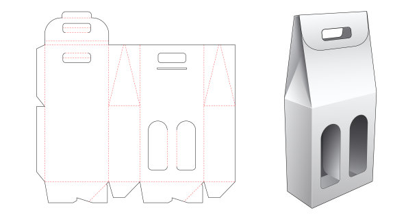 包装模切模板图片下载