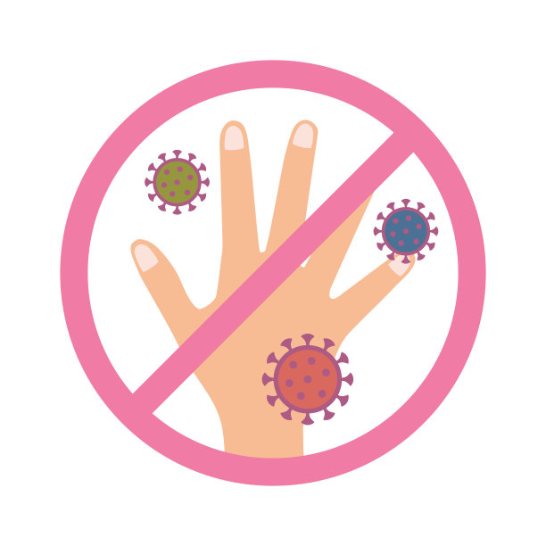 手上的病毒载体插图、传染病病毒对策/阻止冠状病毒/ covid-19、流感病毒等的概念。图片下载