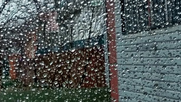 雨滴落在窗户上图片下载