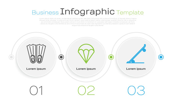 设置游泳降落伞的橡胶脚蹼图片下载