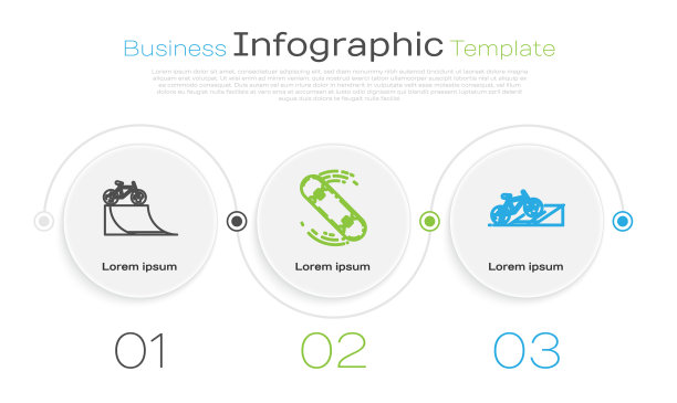 在街道坡道上设置直线自行车滑板把戏图片下载