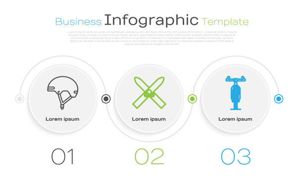 设置线，头盔，滑雪棍和自行车图片下载