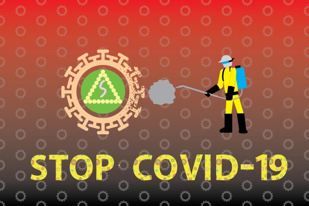 有人喷洒试剂摧毁病毒图谱图片下载