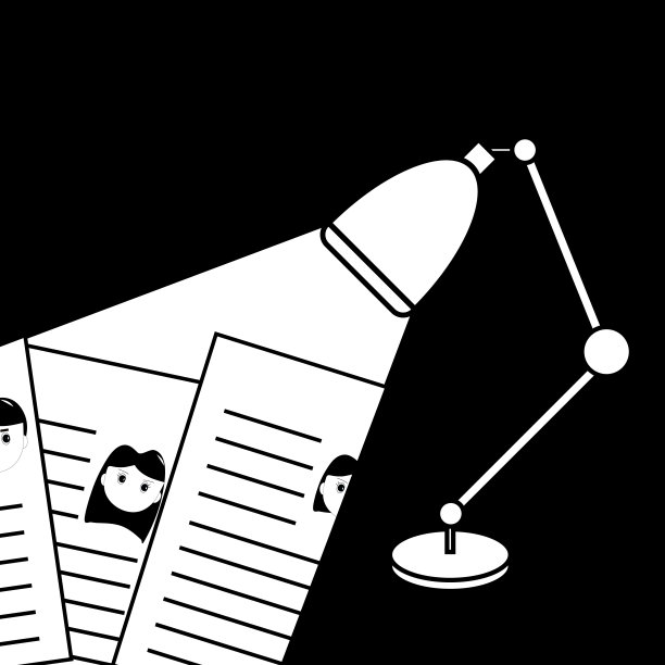 简历上闪烁着灯光，寻找要雇佣的人图片下载