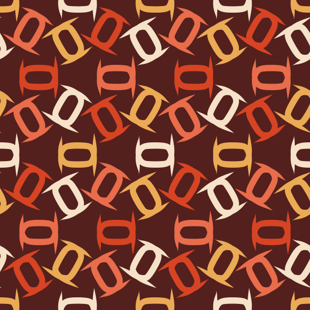 无缝图案与几何元素。时尚抽象插图。图片下载