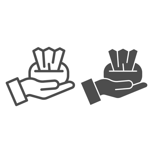 手与湿纸巾盒线和固体图标。消毒酒精餐巾纸符号轮廓风格象形图上的白色背景。Covid-19消毒措施标志着移动概念和网页设计。图片下载