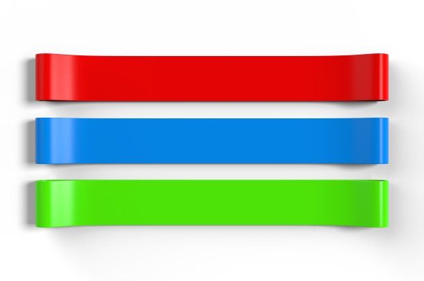 健身阻力运动环带品牌。3d渲染插图。图片下载