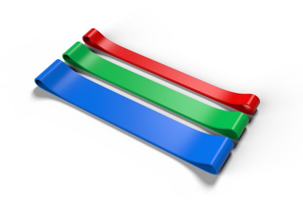 健身阻力运动环带品牌。3d渲染插图。图片下载