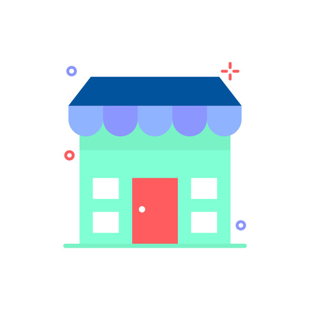 零售商店的图标。图片下载