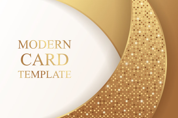 现代几何豪华名片模板的业务或介绍或问候。图片下载