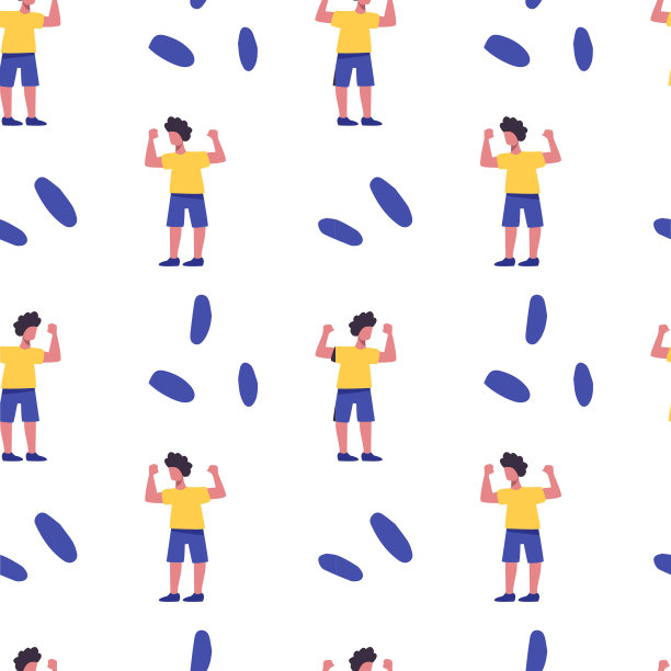 女孩做运动矢量flst无缝模式。积极的娱乐，健康的生活方式，普拉提，健身，冥想的背景设计。图片下载