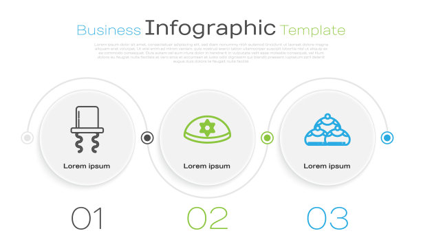 把正统犹太人的帽子戴上边线图片下载