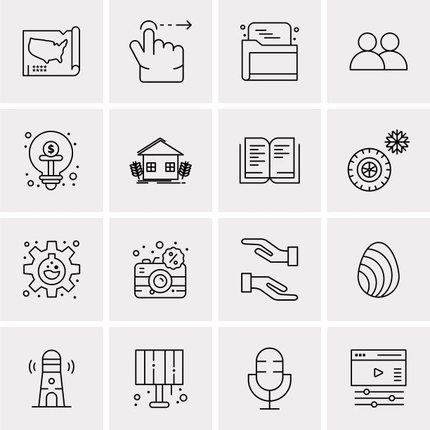 设置16个通用业务图标图片下载