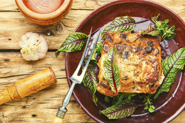 开胃的烤的肉。图片下载