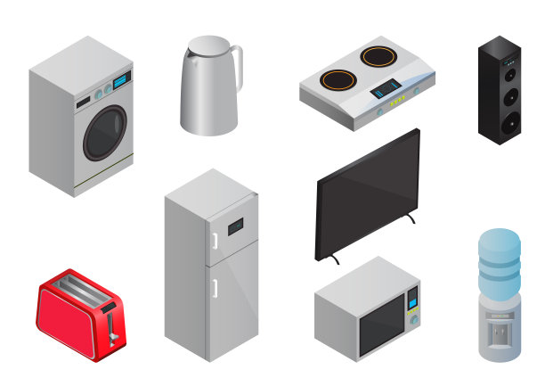 家电图标集图片下载