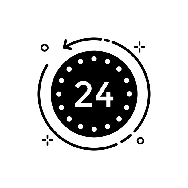 24小时服务图标图片下载