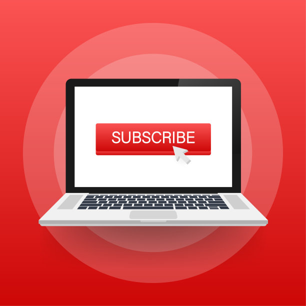 订阅按钮图标。矢量插图。经营理念订阅象形图。图片下载