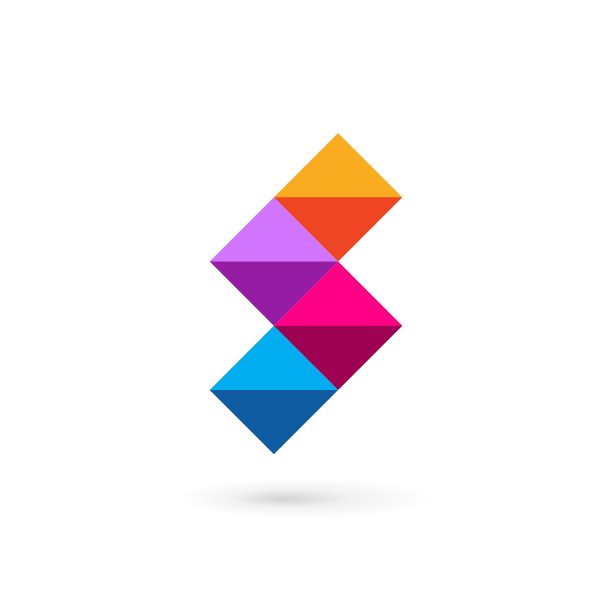 字母S马赛克Logo图标设计模板元素图片下载