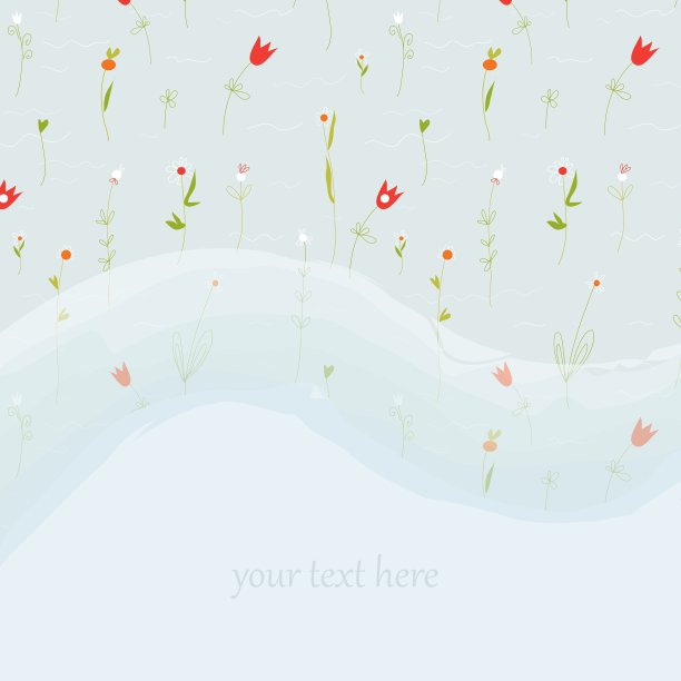 优雅的鲜花贺卡，为婚礼或图片下载