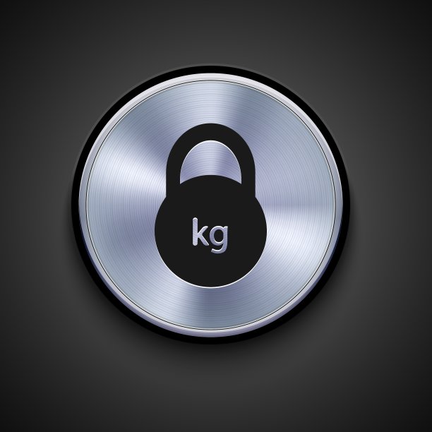 金属图标在灰色背景Eps10图片下载