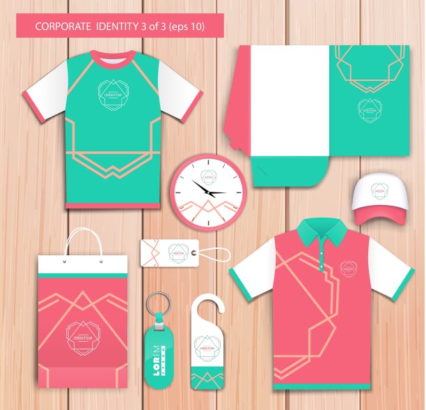 具有艺术性的企业身份模版图片下载