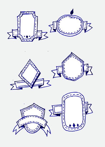 复古丝带和标签图片下载