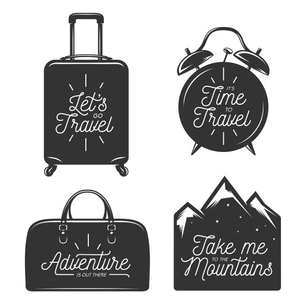 旅行排版设计元素集图片下载