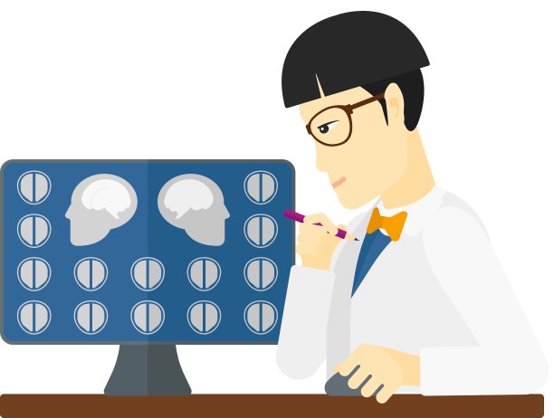 医生检查MRI结果图片下载