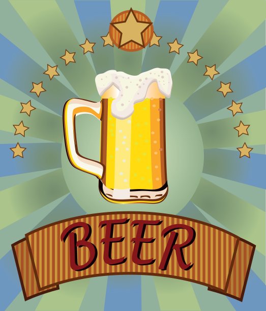 盛有啤酒和泡沫的玻璃杯图片下载