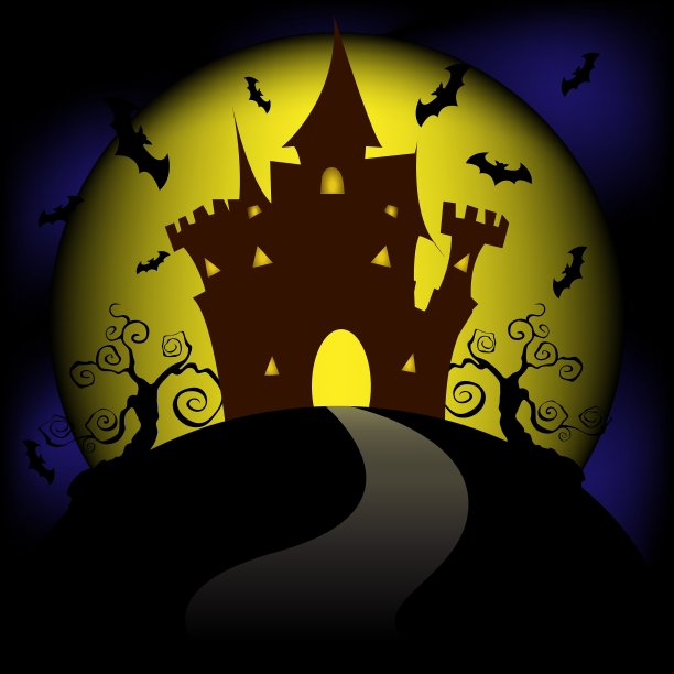 月球的万圣节图片下载