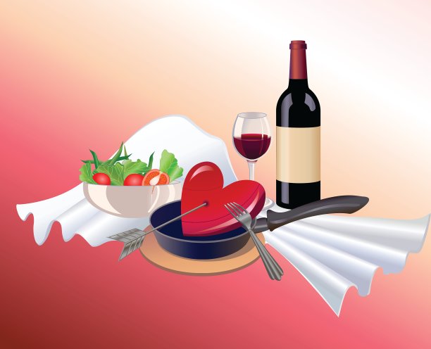 矢量插图有趣的贺卡val图片下载