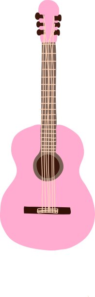 柔和的粉红色的吉他图片下载