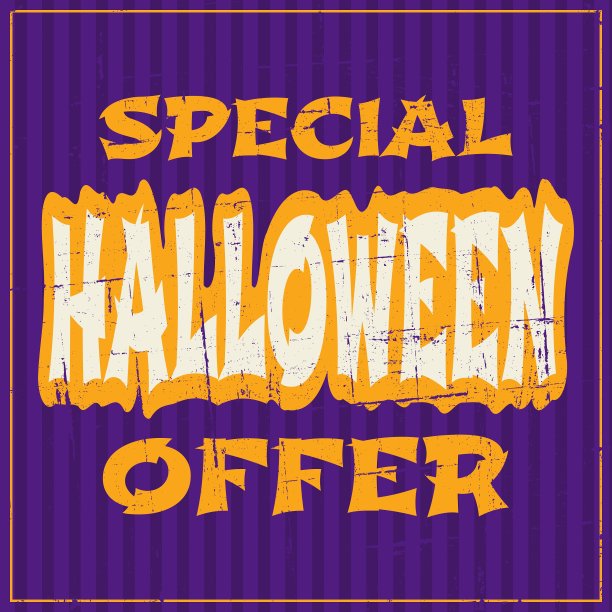 万圣节销售海报设计图片下载
