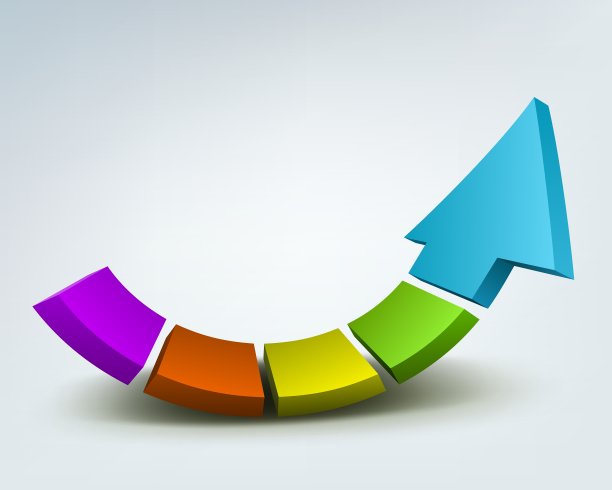 抽象三维箭头标志图片下载