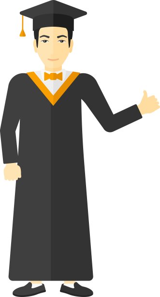 毕业生竖起大拇指图片下载