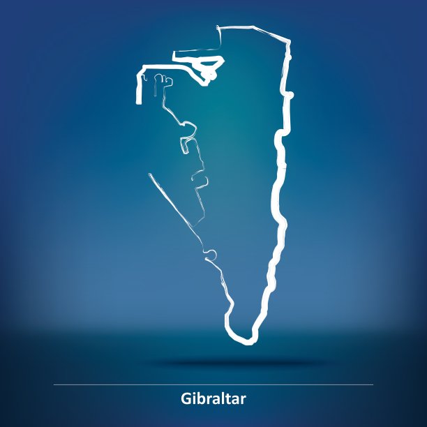 直布罗陀涂鸦地图图片下载