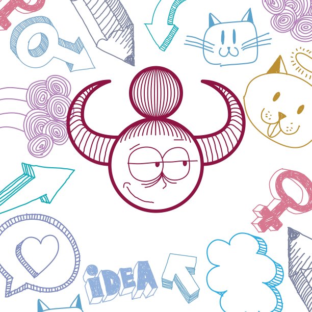 艺术色彩丰富的绘画以现代女性为内容图片下载