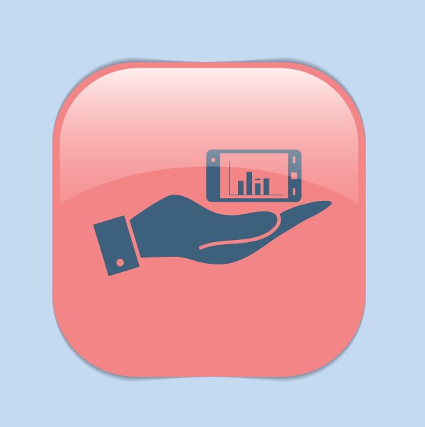 手拿着智能手机和图表图片下载