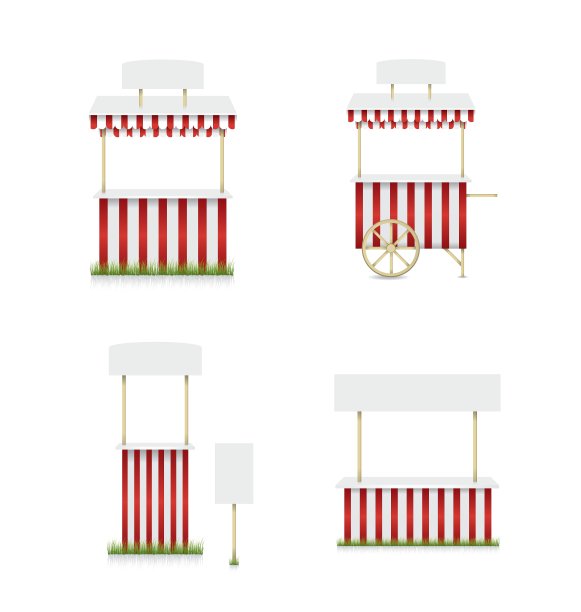 嘉年华街市档位铺图片下载