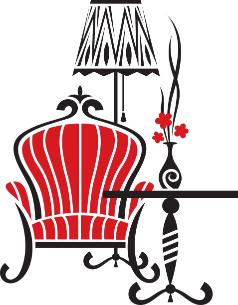 扶手椅上纹身图片下载