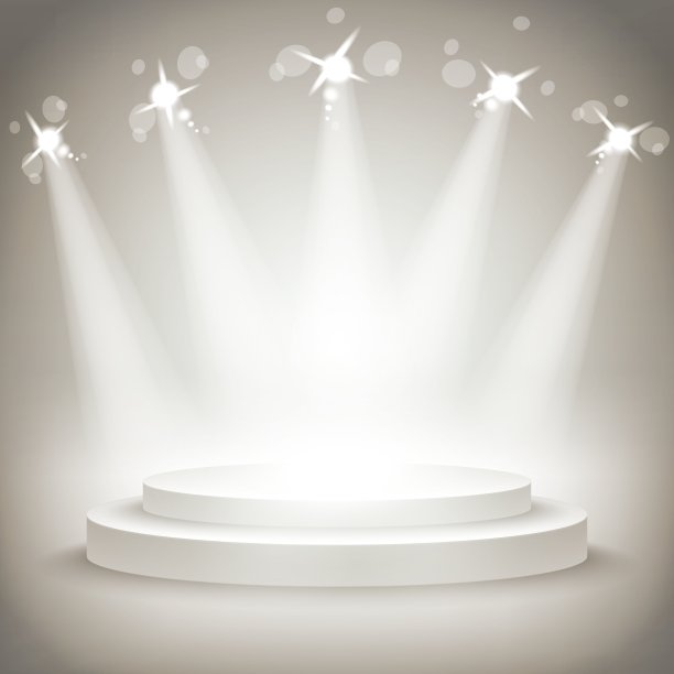 空圆形货架黄金展览3d Eps10讲台图片下载