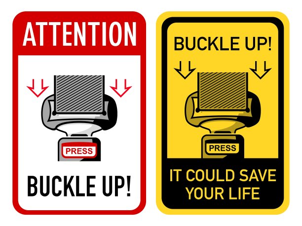 系好安全带的迹象图片下载