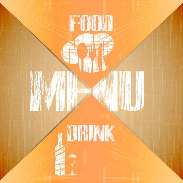 餐厅菜单上有角落图片下载