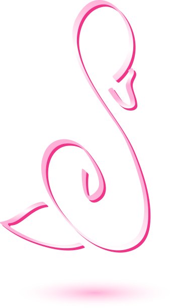 天鹅标志模板图片下载